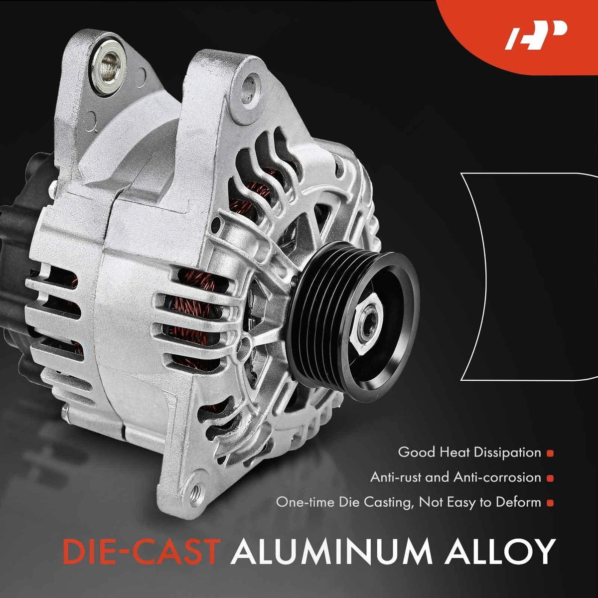 Alternator for Hyundai Santa Fe Sonata Tiburon Kia Optima V6 (2001–2006)