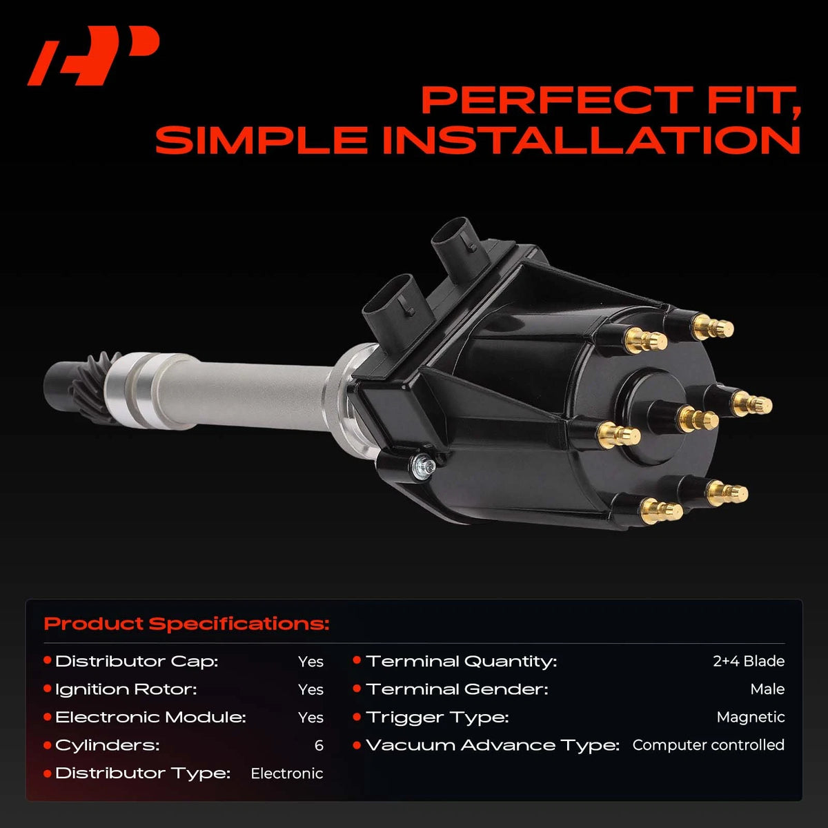 Ignition Distributor for Chevy C/K 1500 2500 S10 GMC Yukon (1988–1995) 1103574 1103655 1103725 1103837 1103951 84-1635