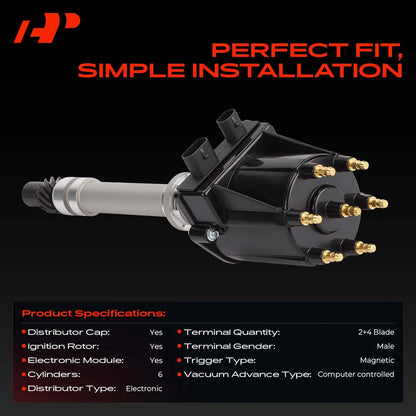 Ignition Distributor for Chevy C/K 1500 2500 S10 GMC Yukon (1988–1995) 1103574 1103655 1103725 1103837 1103951 84-1635