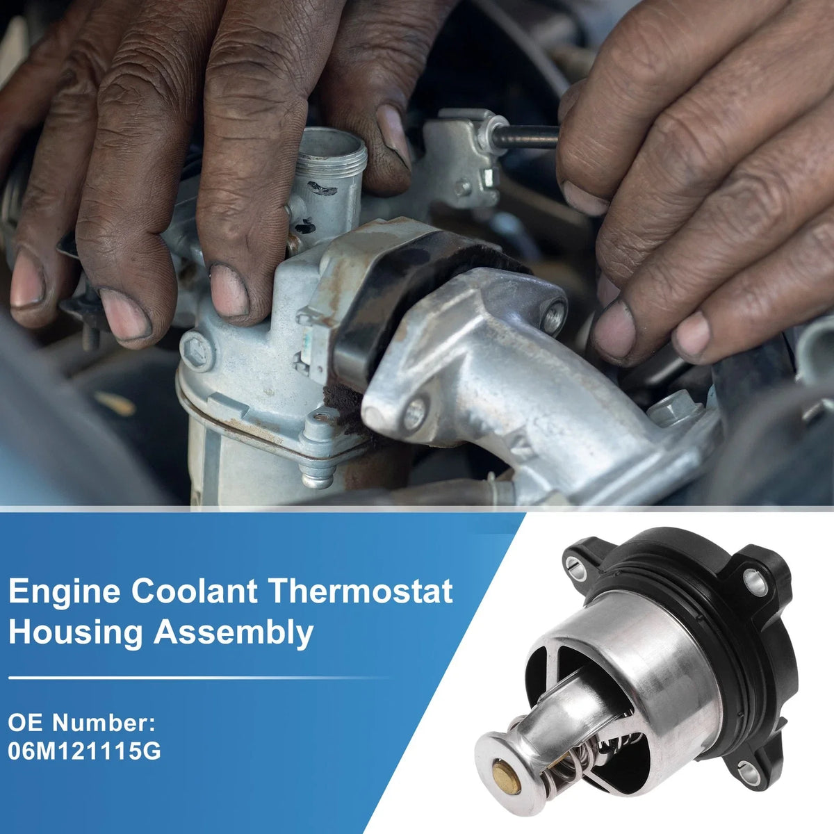 Engine Coolant Thermostat Housing Assembly No. 06M121115G for Audi A6 (2019–2024)
