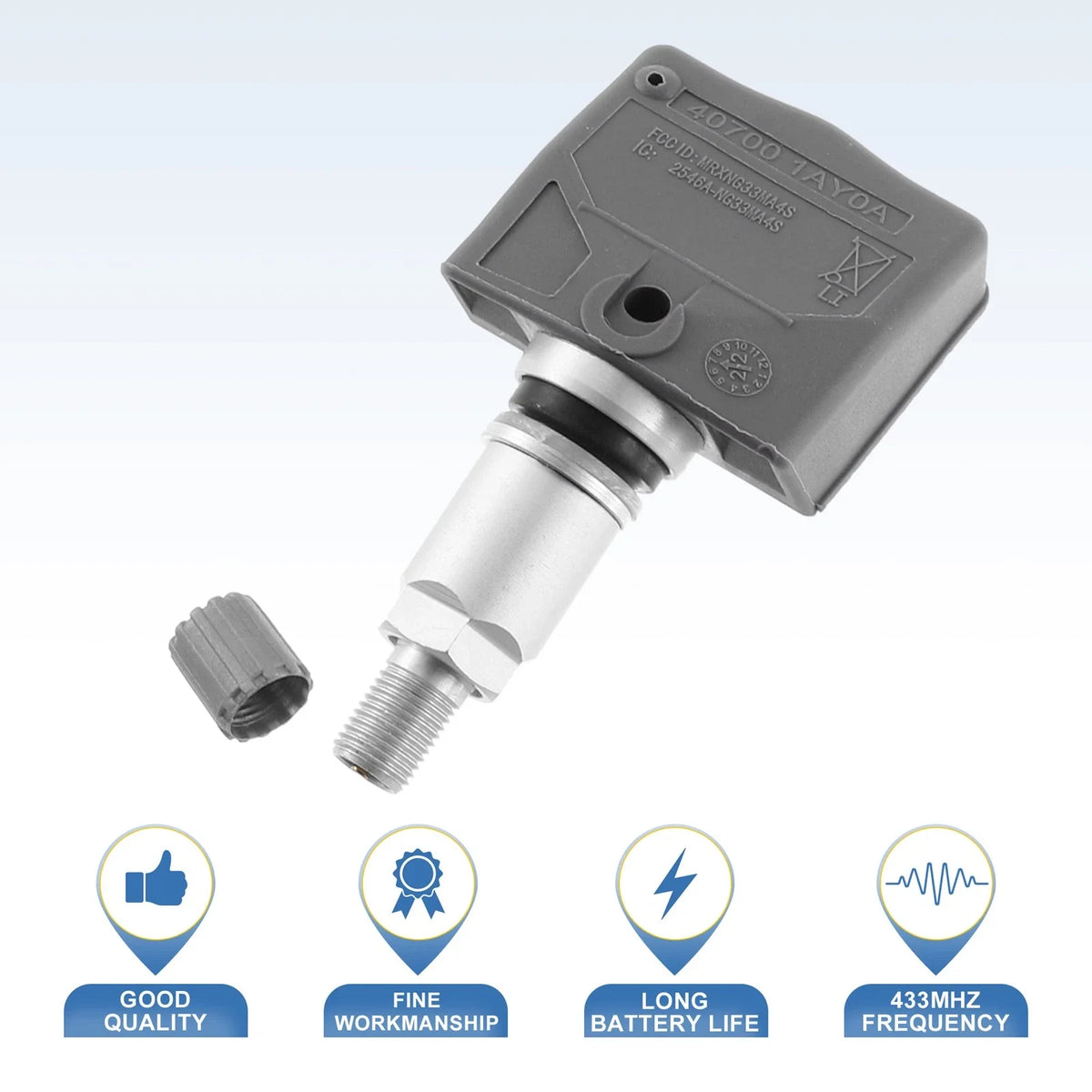 Tire Pressure Monitoring System Sensor 40700-1AY0A for Nissan (433MHz)
