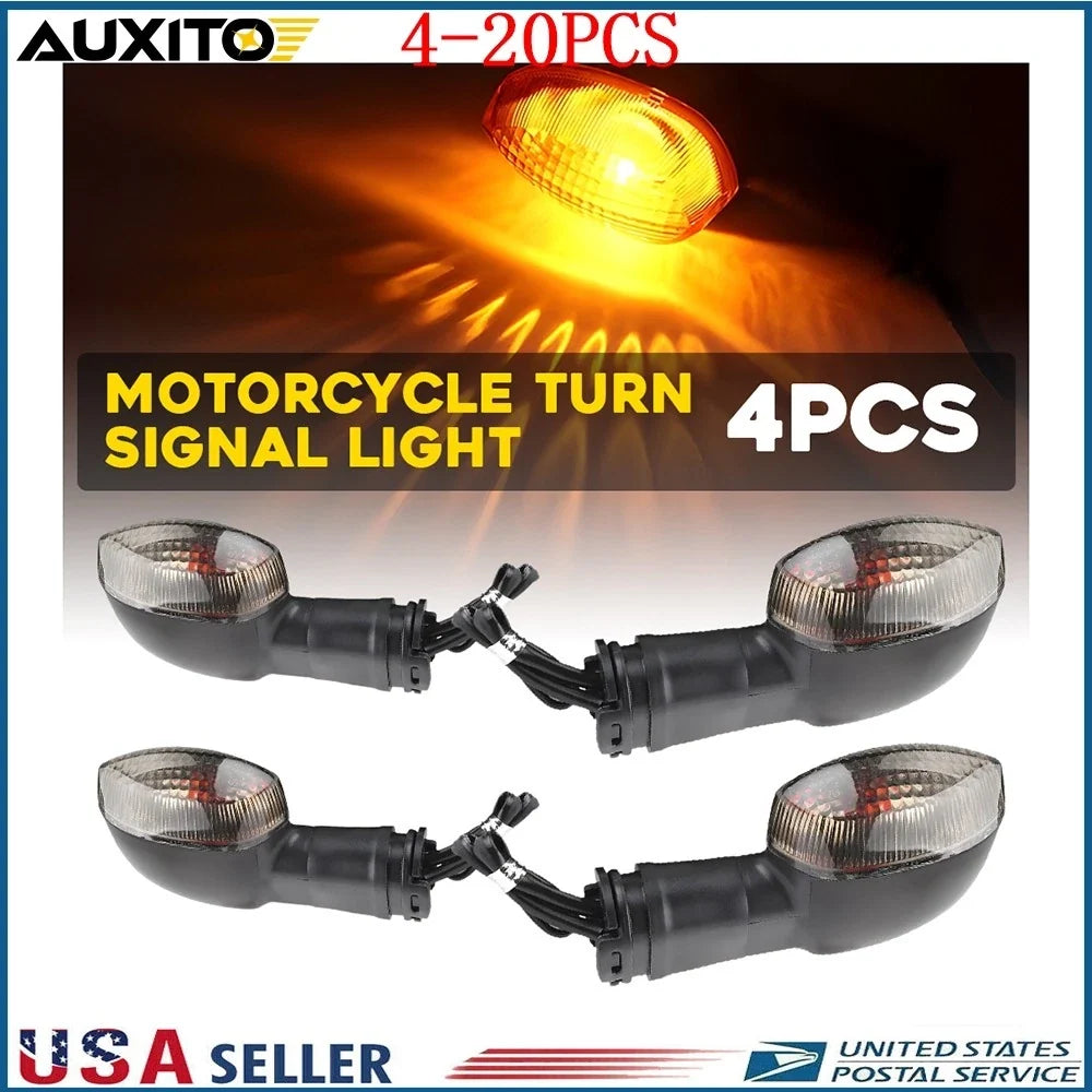 Set of 4 Turn Signal Indicator Blinker Lights for Yamaha YZF R125 (2008–2024) / R15 (2015–2024)