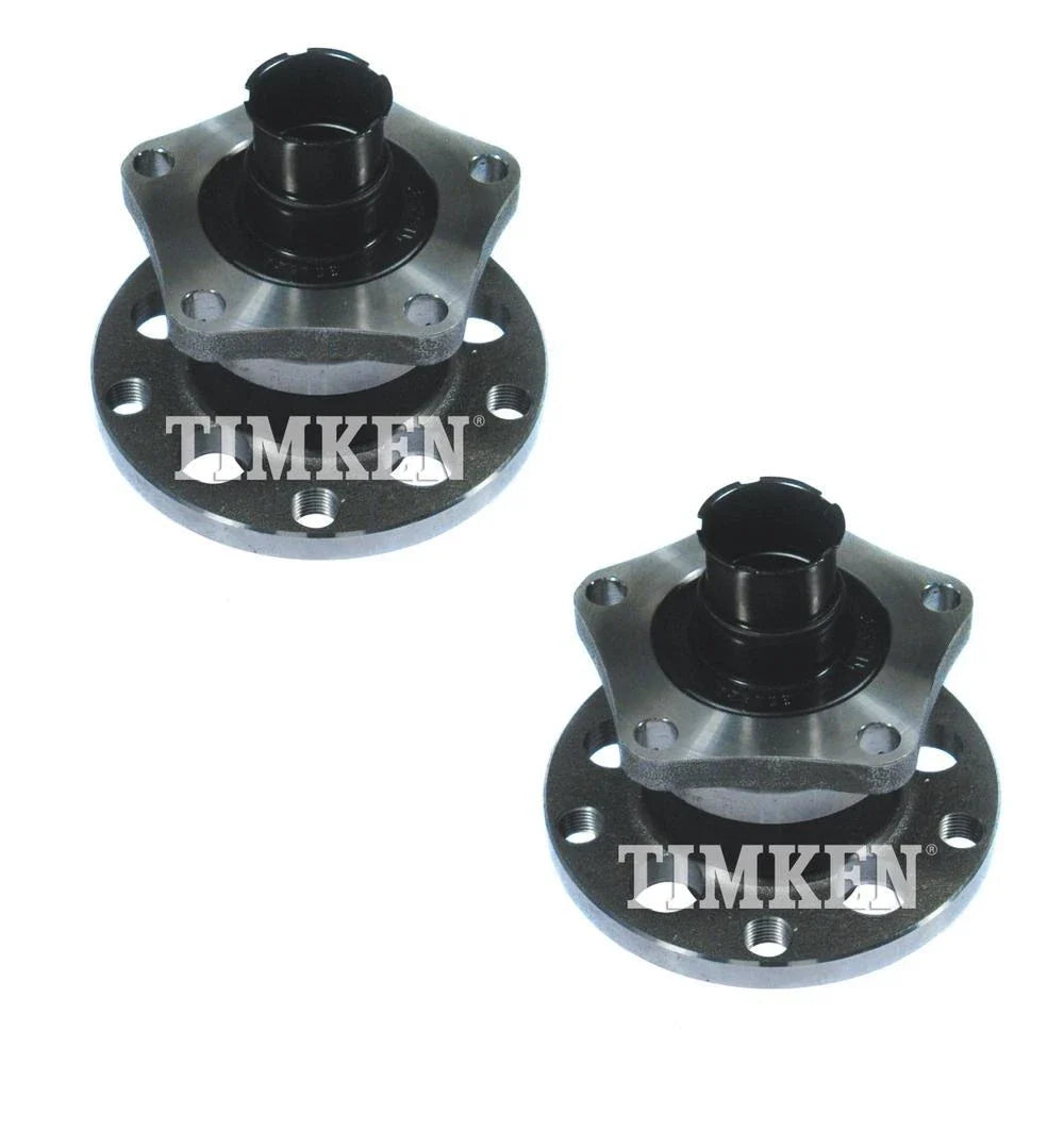 Set of 2 Rear Wheel Bearings & Hubs for Audi A6 (2000–2004) VW Passat (1998–2005)