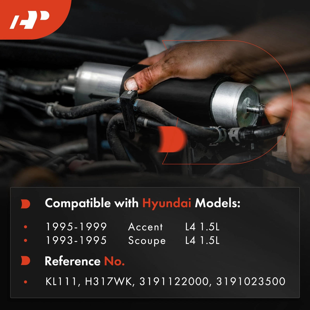 Fuel Filter for Chrysler Sebring, Dodge Avenger, Eagle Talon, Mitsubishi (3159000, MR188221, 25313814, 33551)