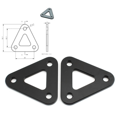 CNC Aluminum Lowering Link Kit for Honda VFR800 (2002–2021), Pegaso 600 650 (2005–2009)