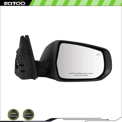 Right Rear Door Mirror for Chevrolet Malibu (2016–2021) Heated, Object Warning, 12 Pins