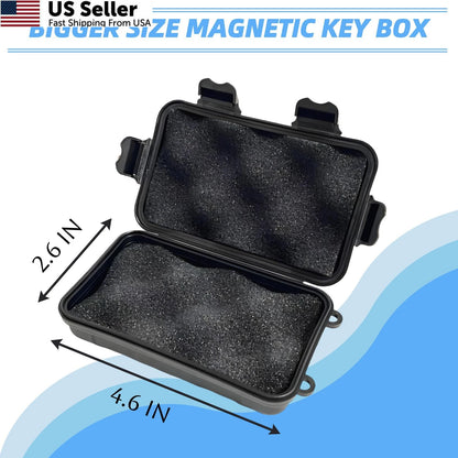 Magnetic Key Holder for Car, Hide a Outside (1 PCS) - Black