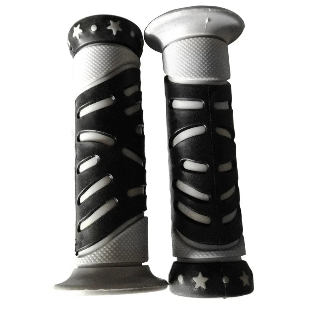 Set of 2 Gray Star Hand Grips for Honda XVS1100A XVS11AA V-Star Classic