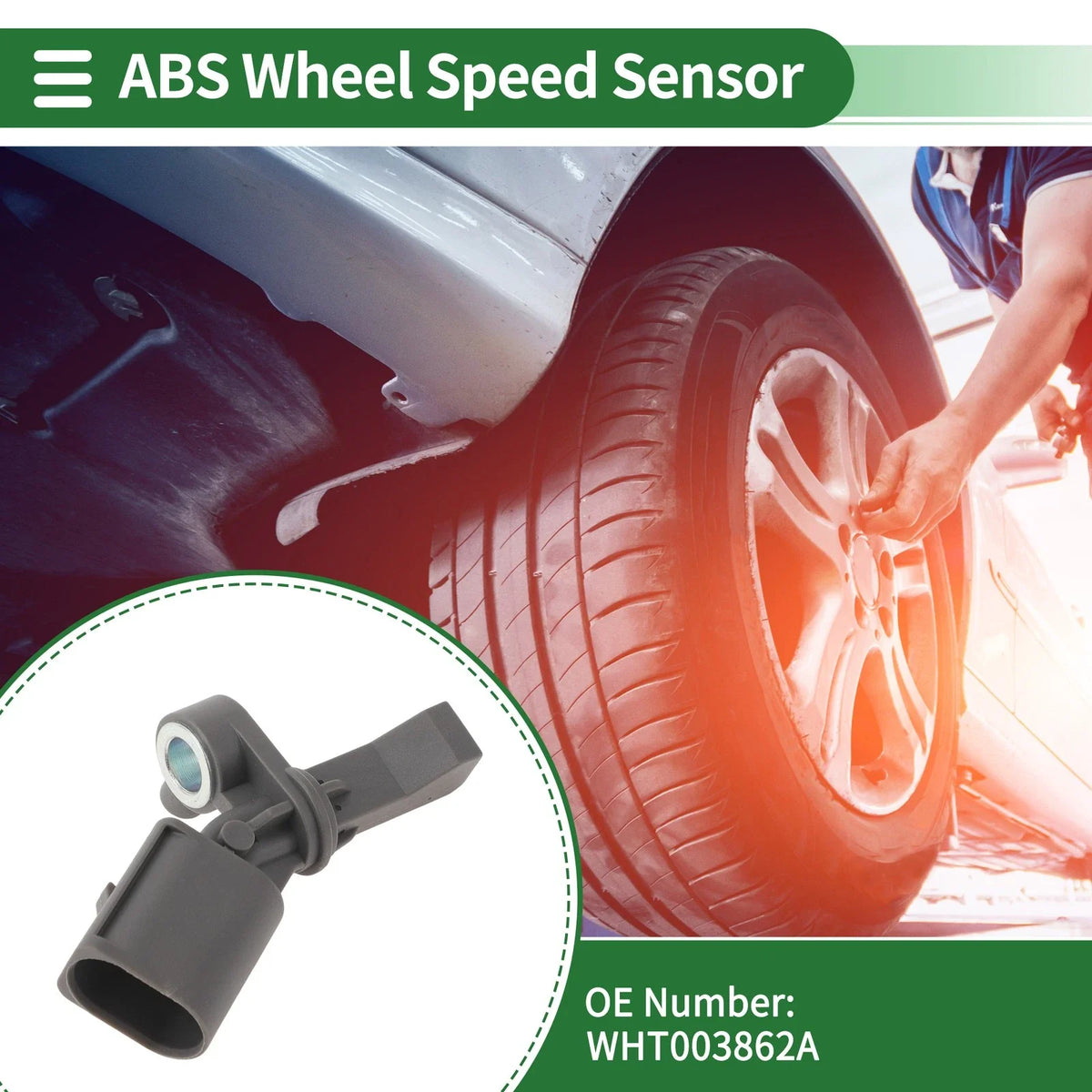 ABS Wheel Speed Sensor No.WHT003862A for Volkswagen T-Cross (2019)