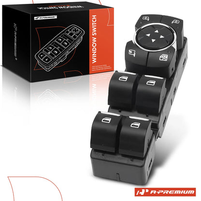 Front Left Power Window Switch for Ford F-150 (FL3Z-14529-BA, FL3T14B133AHW, SW7441)
