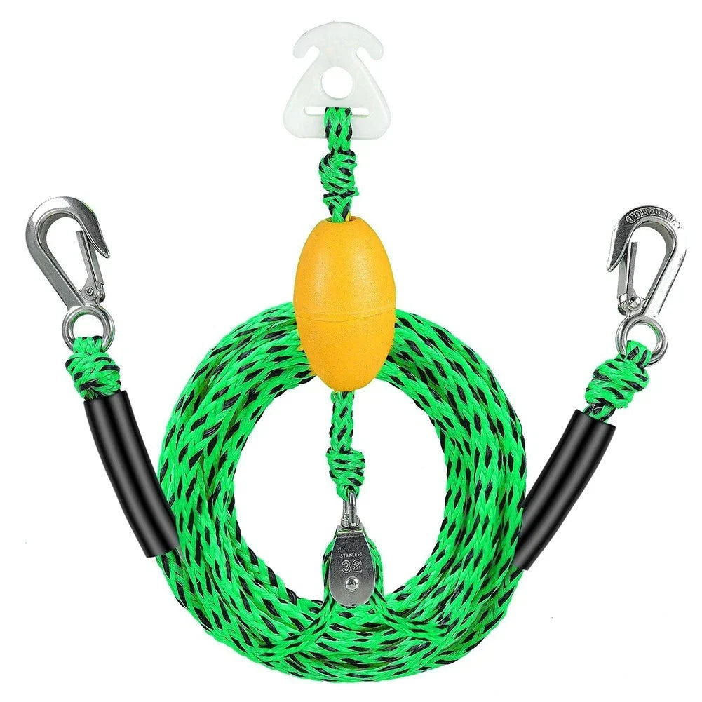 17FT Polyester Boat Tow Rope for Skiing (4800 lbs Tensile Strength)