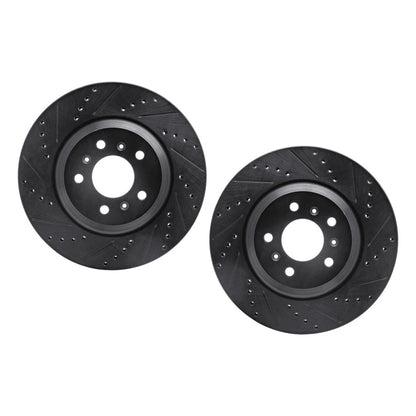 Set of 2 Drilled and Slotted Rotors for Buick Allure/LaCrosse (2008–2009) ALX-PAU-DF-8002-46000-CLA2