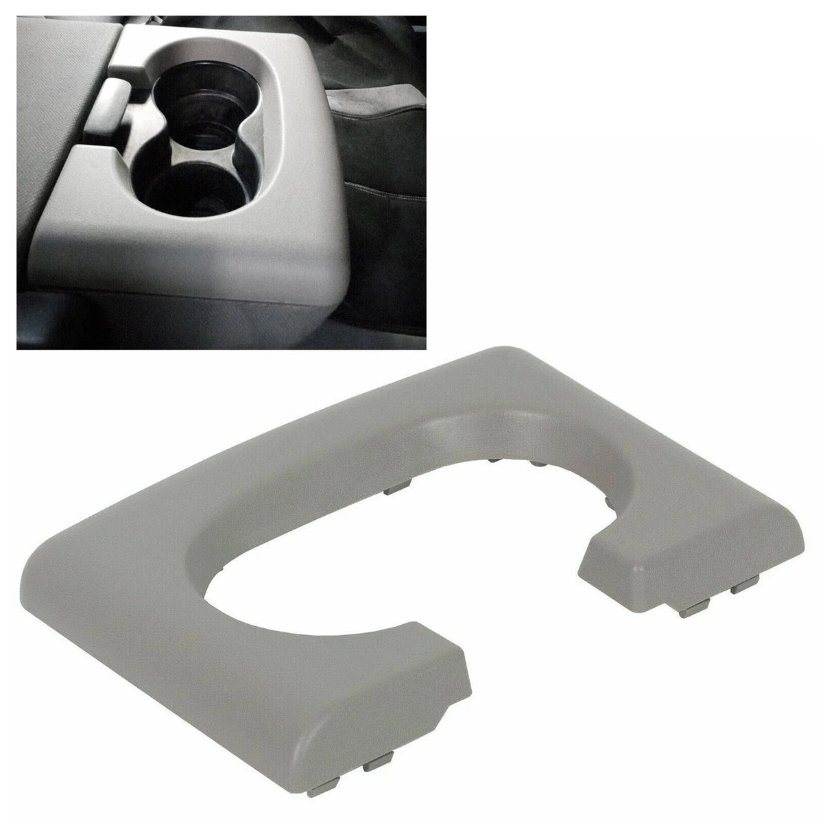 Center Console Cup Holder Pad for Ford F150 (2004–2014) Light Gray