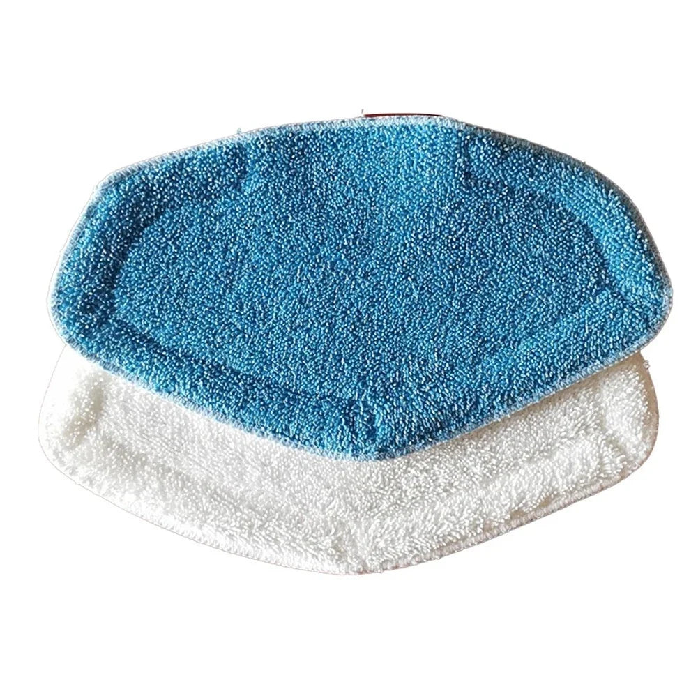 Microfiber Mop Cloths for Hoover Dual Steam Mop Pad (Blue & White)