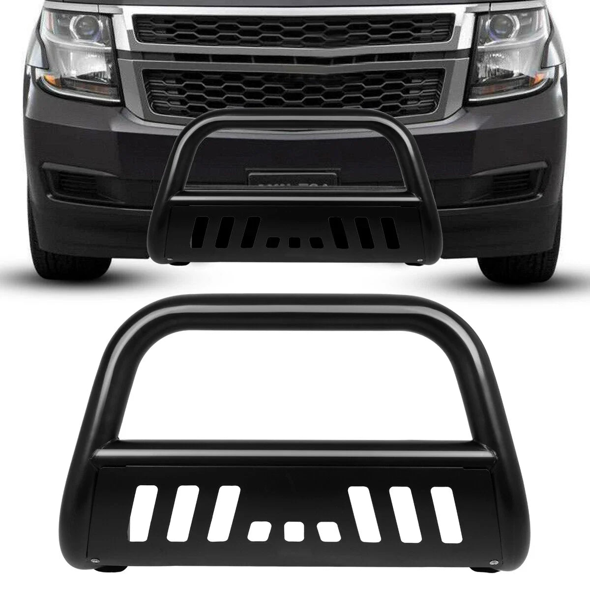 3" Front Bull Bumper Bar Brush Guard for Silverado Sierra Tahoe Yukon (1999–2007)