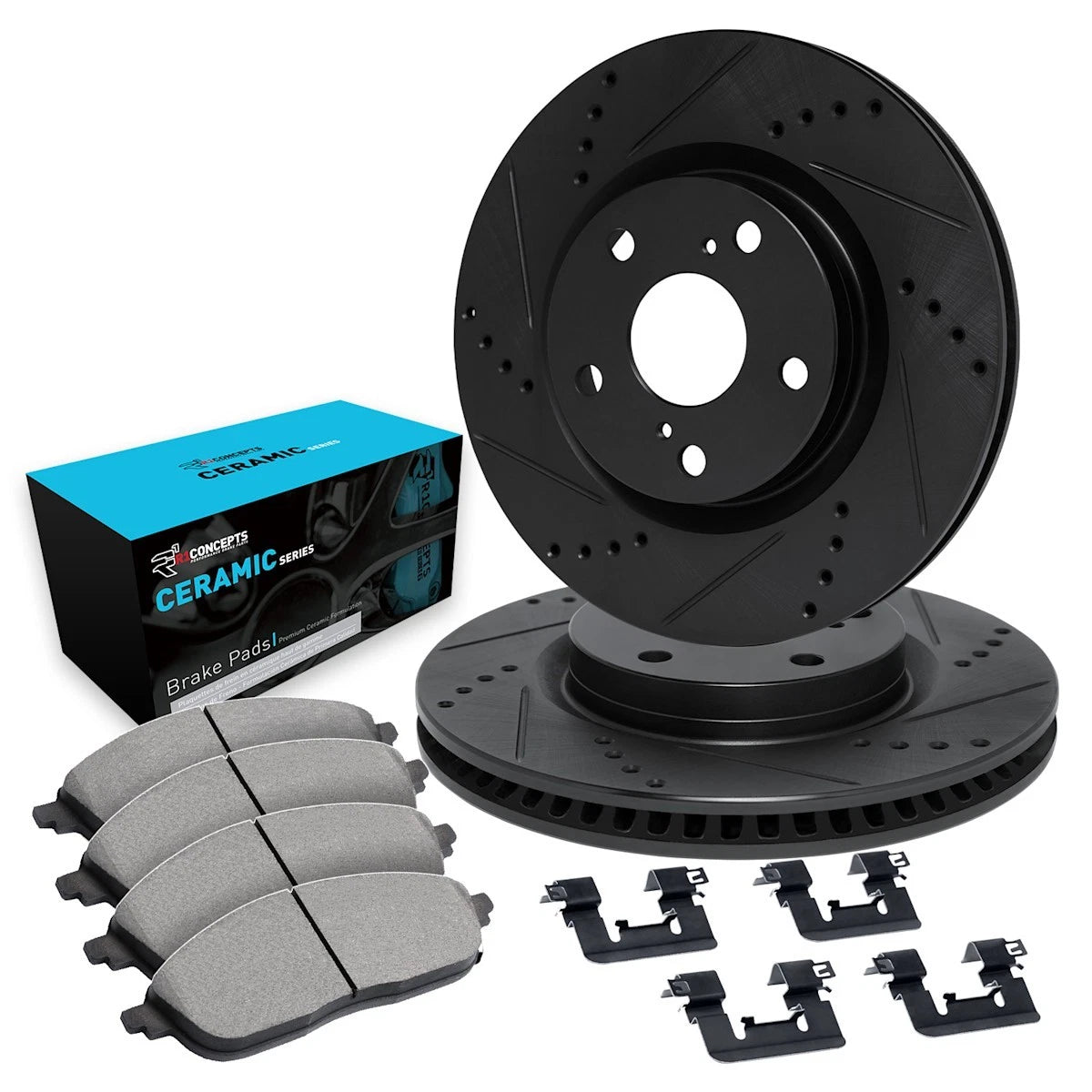 2X Brake Disc and Pad Kit for Saab 9-3 (2006–2011) WHWH1-65023