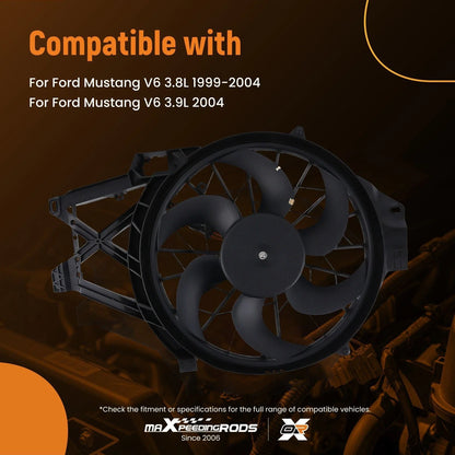 Radiator Cooling Fan for Ford Mustang 3.8L/3.9L (1999–2004) 3R3Z8C607CA 620138