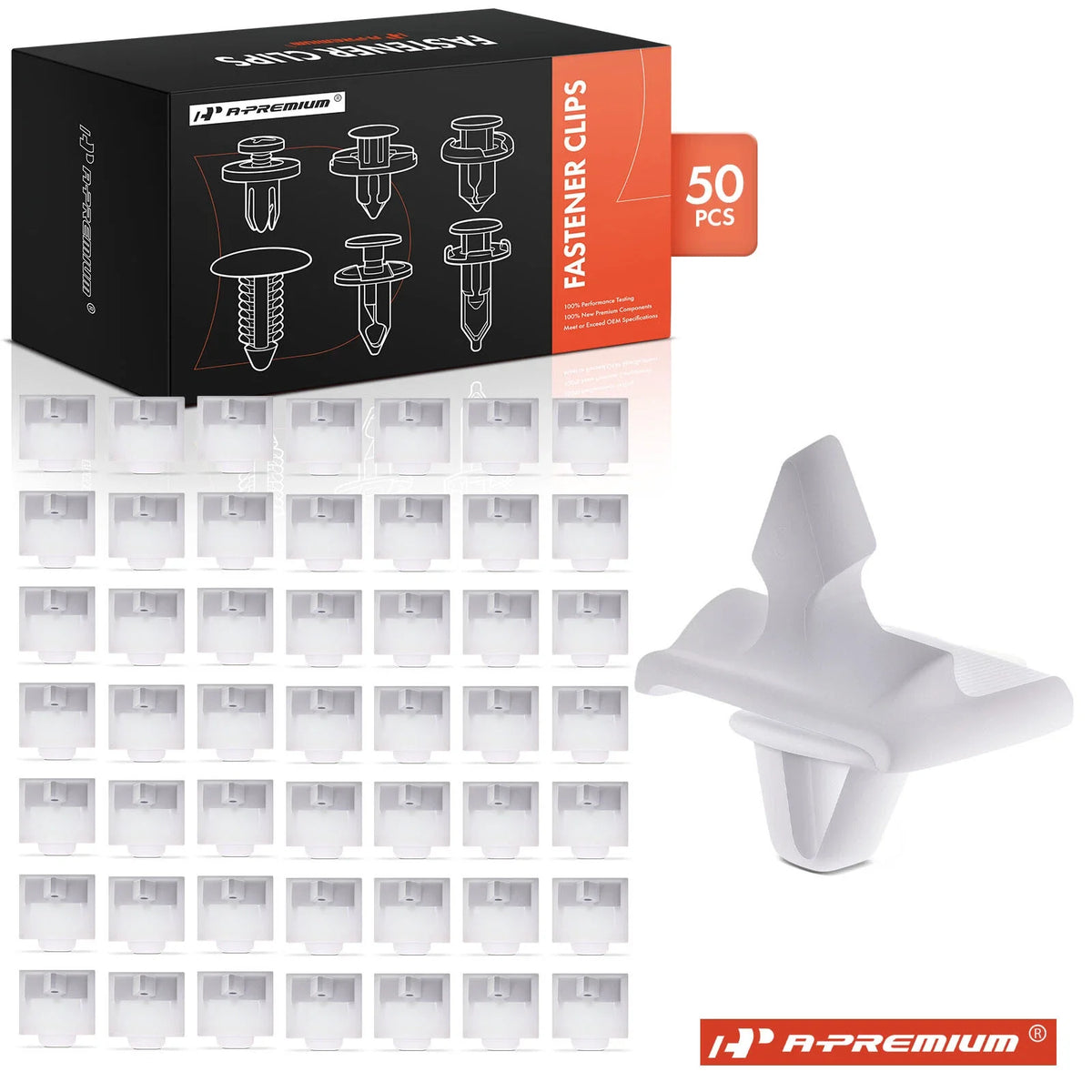 50Pcs 21.5mm Nylon Molding Fastening Clips for Mercedes