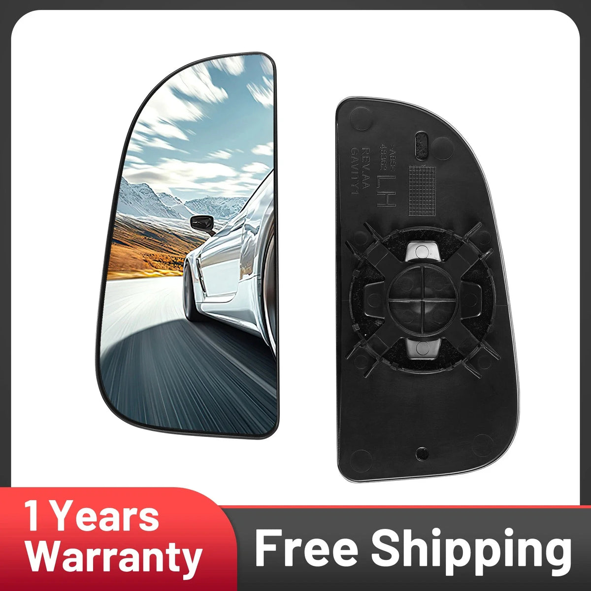 Mirror Glass Driver Side for Dodge Ram 1500 2500 3500 4500 5500 (2002–2023)