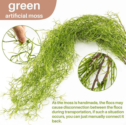 3X Faux Spanish Moss for Plants (Artificial Hanging Bulk)