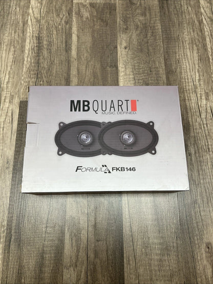 Pair of 4x6 Inch 45W 2-Way Coaxial Speakers for
