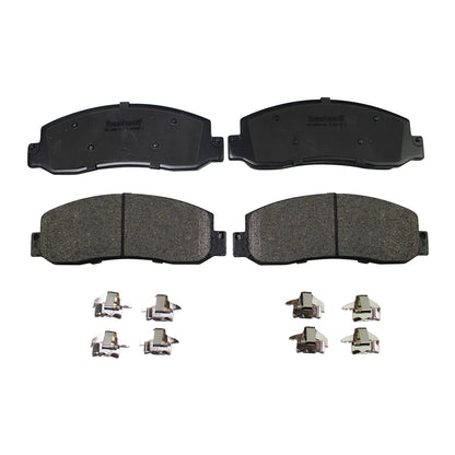 Set of 4 Front Ceramic Brake Pads for Ford F-250 F-350 (2005–2012) P-1069 D1069
