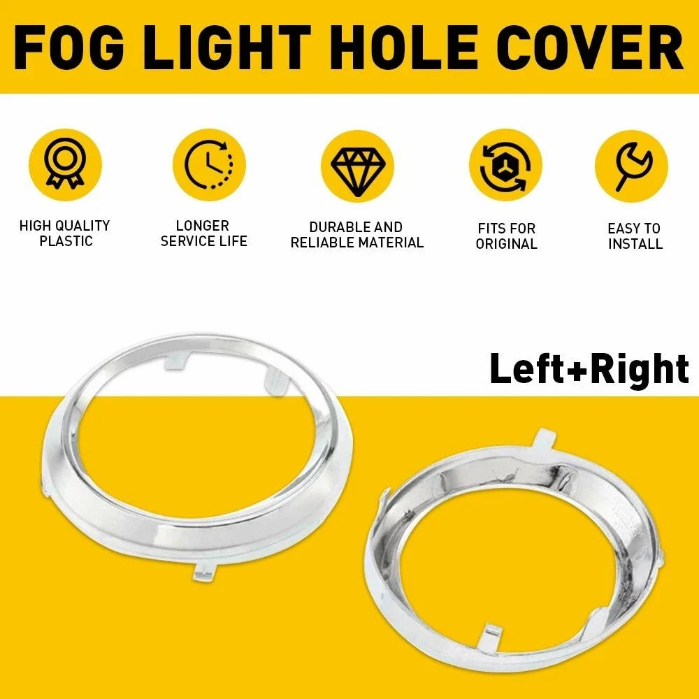2X Fog Light Bezel Lamp Cover for Toyota Sienna SE (2011–2017) Chrome Trim