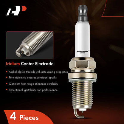 Set of 4 Iridium & Platinum Spark Plugs for Chevrolet Cruze (2011–2015) 91039