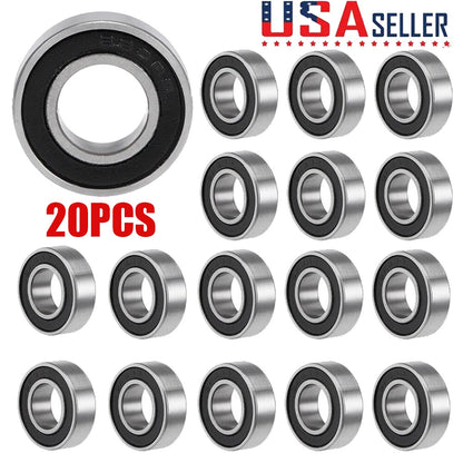 20Pcs 688-2RS Ball Bearings Double Sealed 8mm ID 16mm OD 5mm Thick