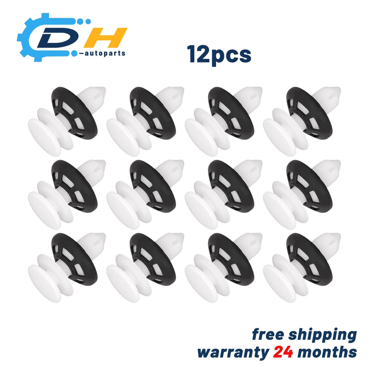 Set of 12 Door Panel Retainers & Sealers for Ram 1500, Chrysler Pacifica (2017–2023) - 6510747AA, 6510747-AA