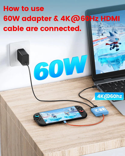 3-in-1 Switch Dock for Portable Travel Accessories