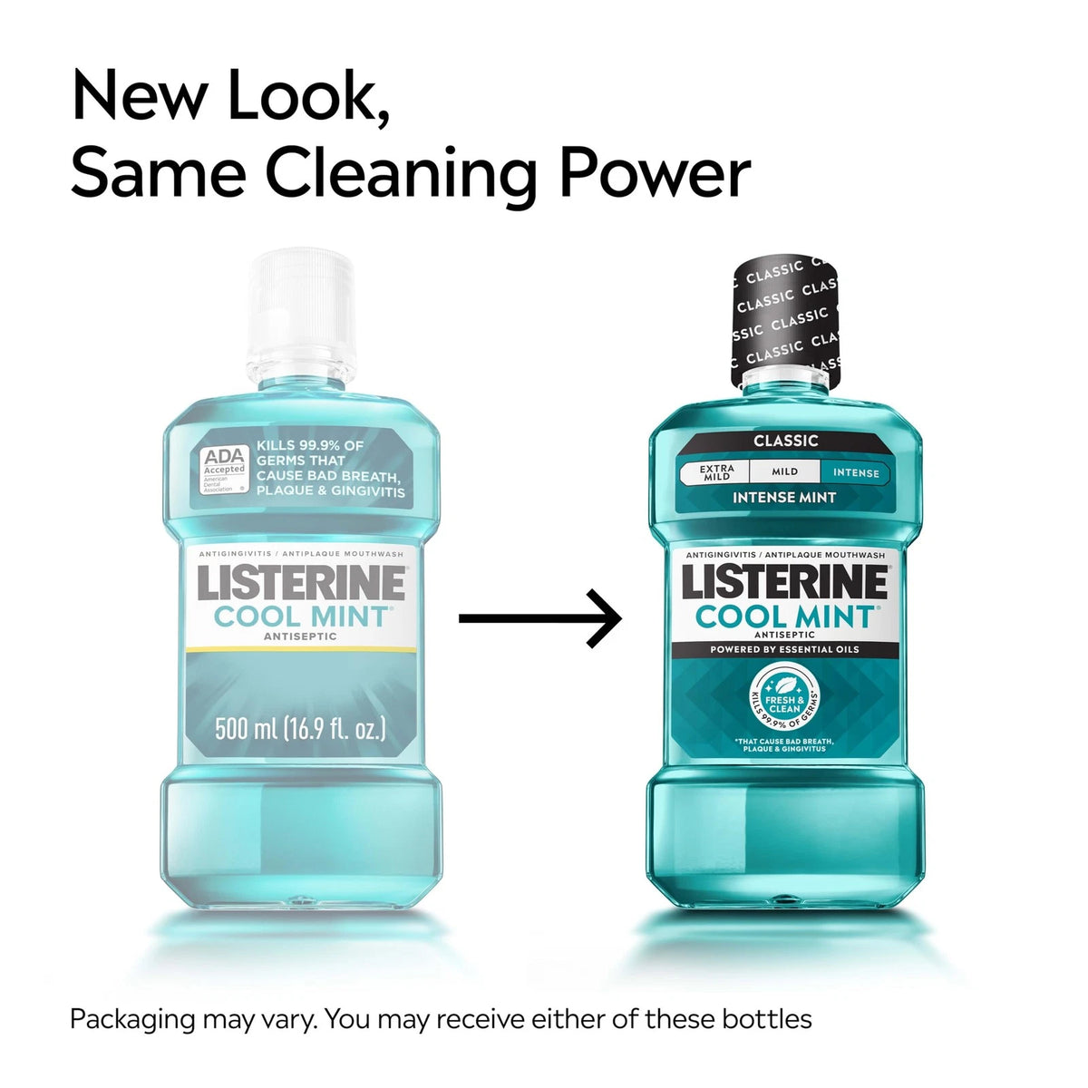 Pack of 2 Listerine Mouthwash Cool Mint Antiseptic 33.81 Fl Oz