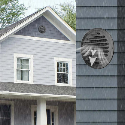 6 Inch Round Black Stainless Steel Air Vent Cover for Soffit