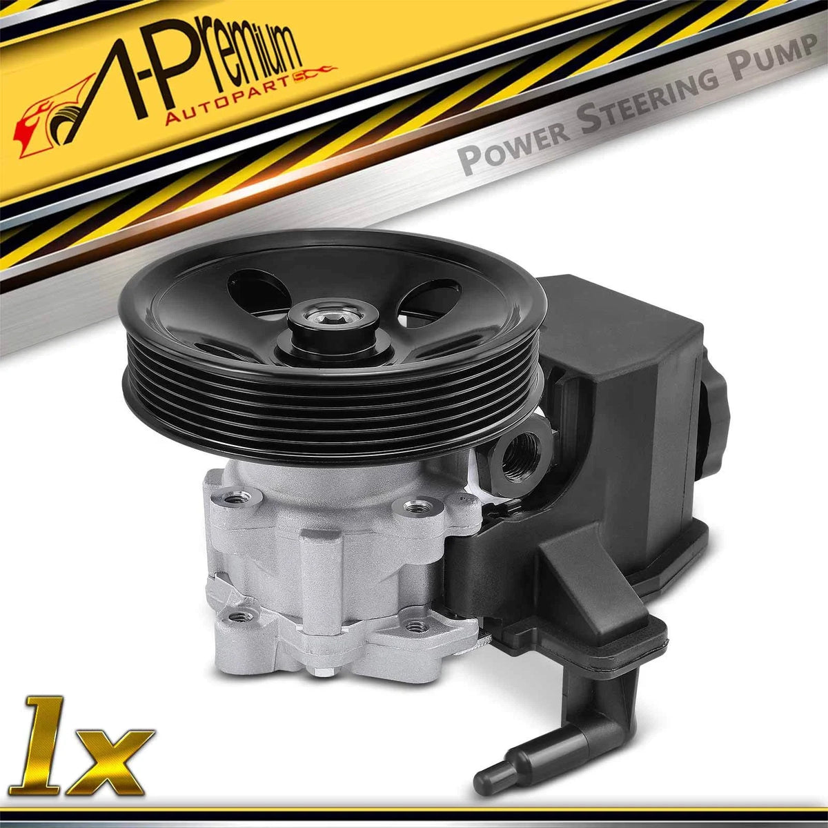 Power Steering Pump with Reservoir & Pulley for Mercedes-Benz C230 (2002)