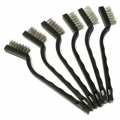 3X Steel Brush Set for Cleaning Wheels (180mm)