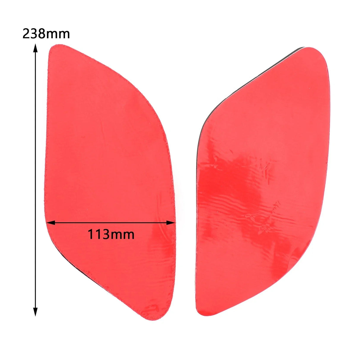 Pair Tank Protector Side Tankpad for Yamaha R15 V3 (2017–2020) Rubber Black