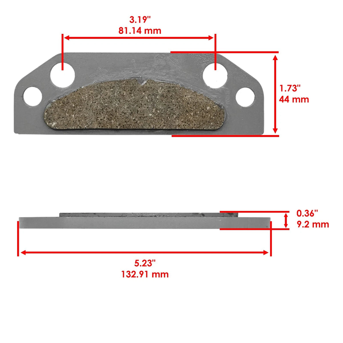 Parking Brake Pads Kit for John Deere XUV Gator 620i 850D (MP302AA1001)