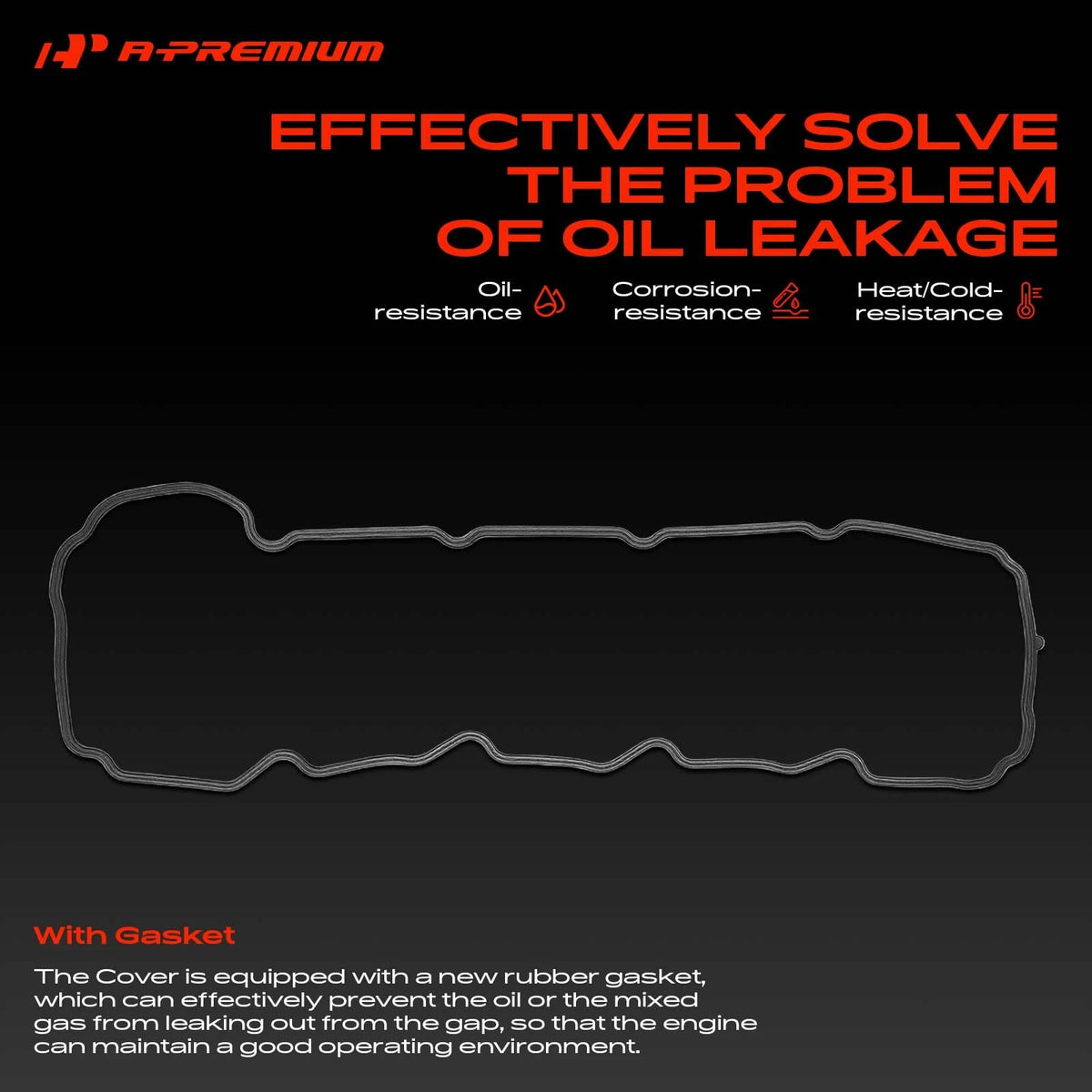 Left Engine Valve Cover w/ Gasket for Dodge Dakota Jeep Chrysler 4.7L (2000–2004) - 53021829AA, 53021829AD, 264-928