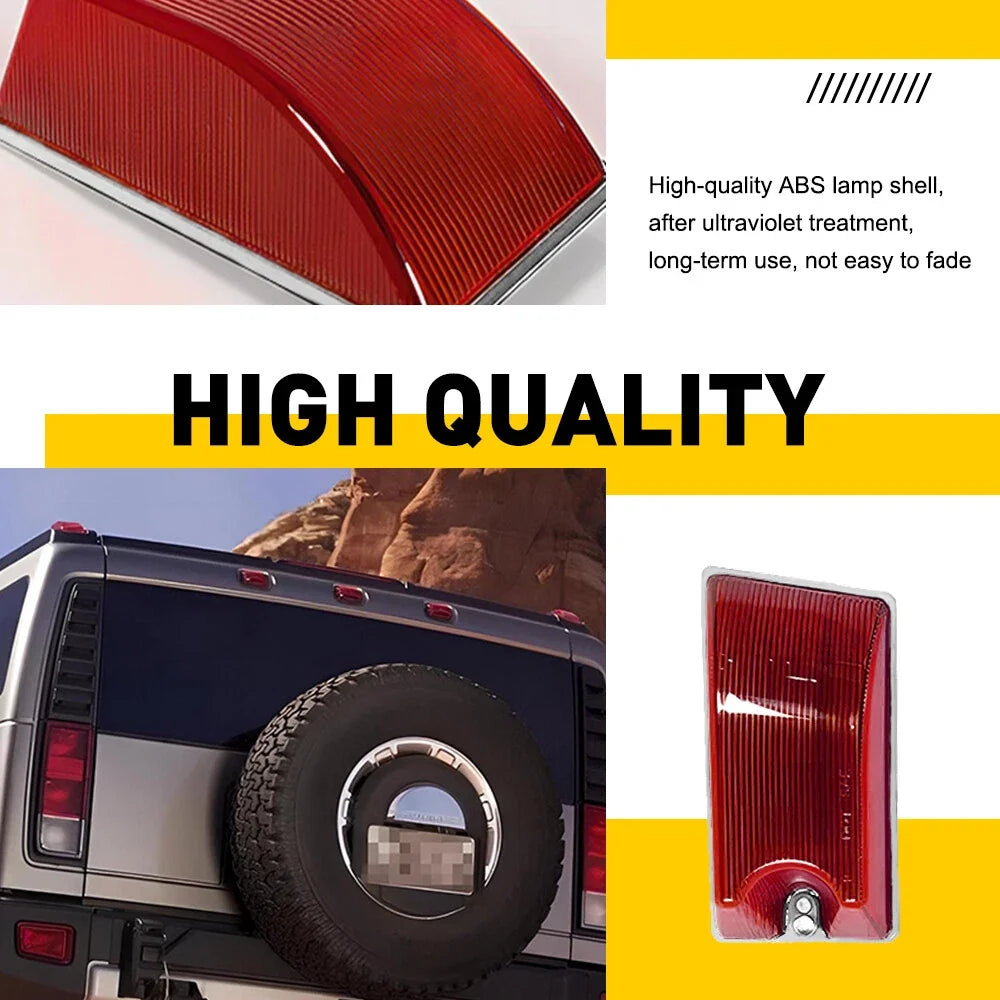10X Amber/Red Lens Cab Marker Lights for Hummer H2/SUT (2003–2009)
