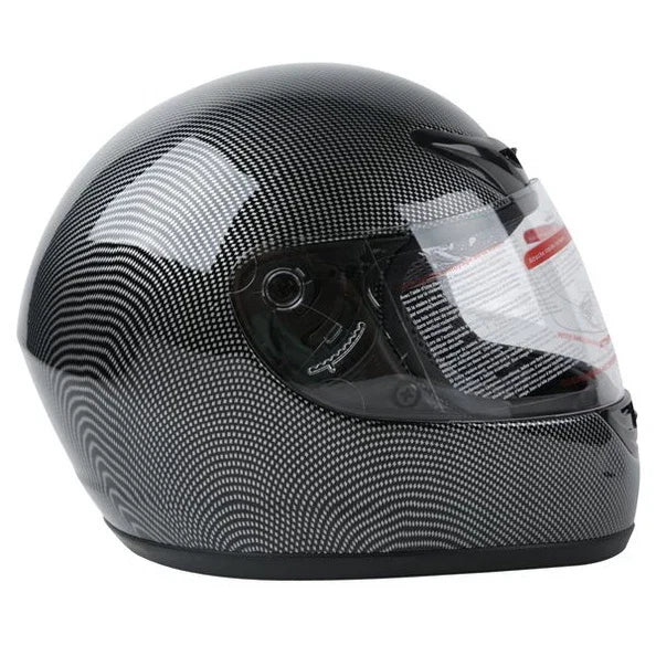 Carbon Fiber Flip Up Full Face Motorcycle Helmet for Street (DOT Approved)