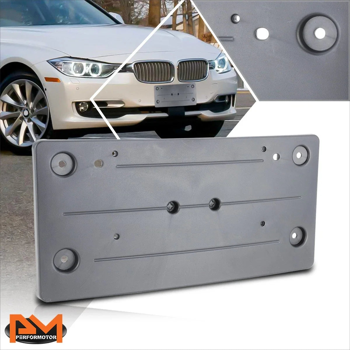 Front Bumper License Plate Mounting Bracket for BMW 320I/328D/328I/335I (2012–2015)