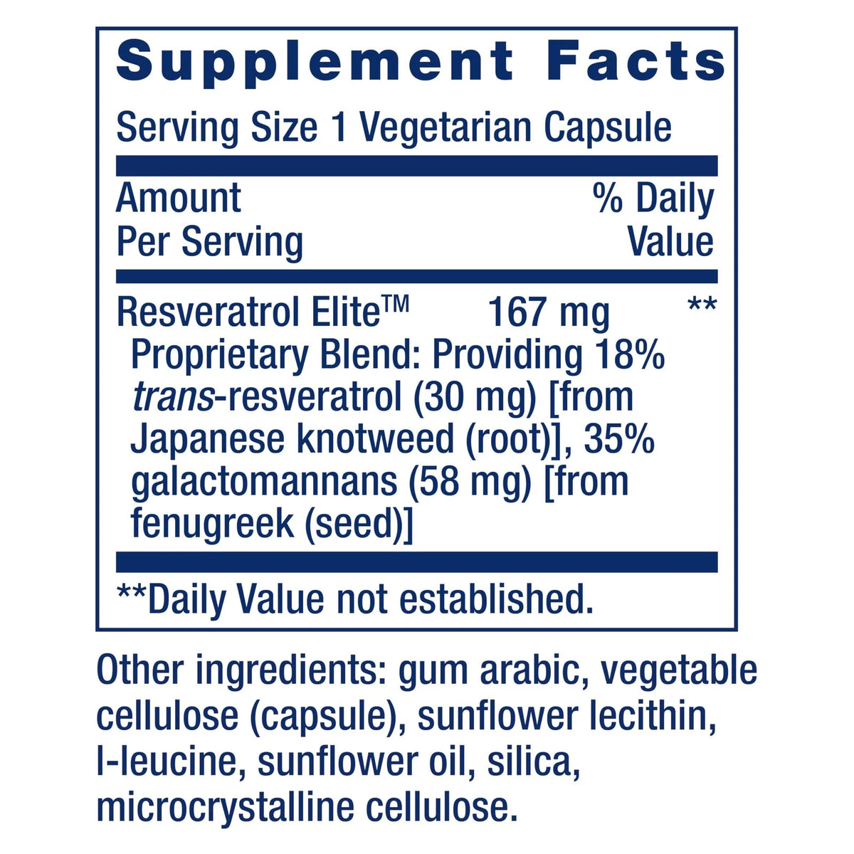 Resveratrol Elite Supplement for Life Extension (30 Count)