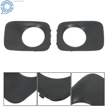 Set of 2 Primed Plastic Fog Light Covers for Honda Pilot (2009–2011)