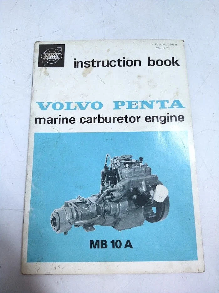 Marine Carburetor Engine Instruction Book for Volvo Penta 2505B