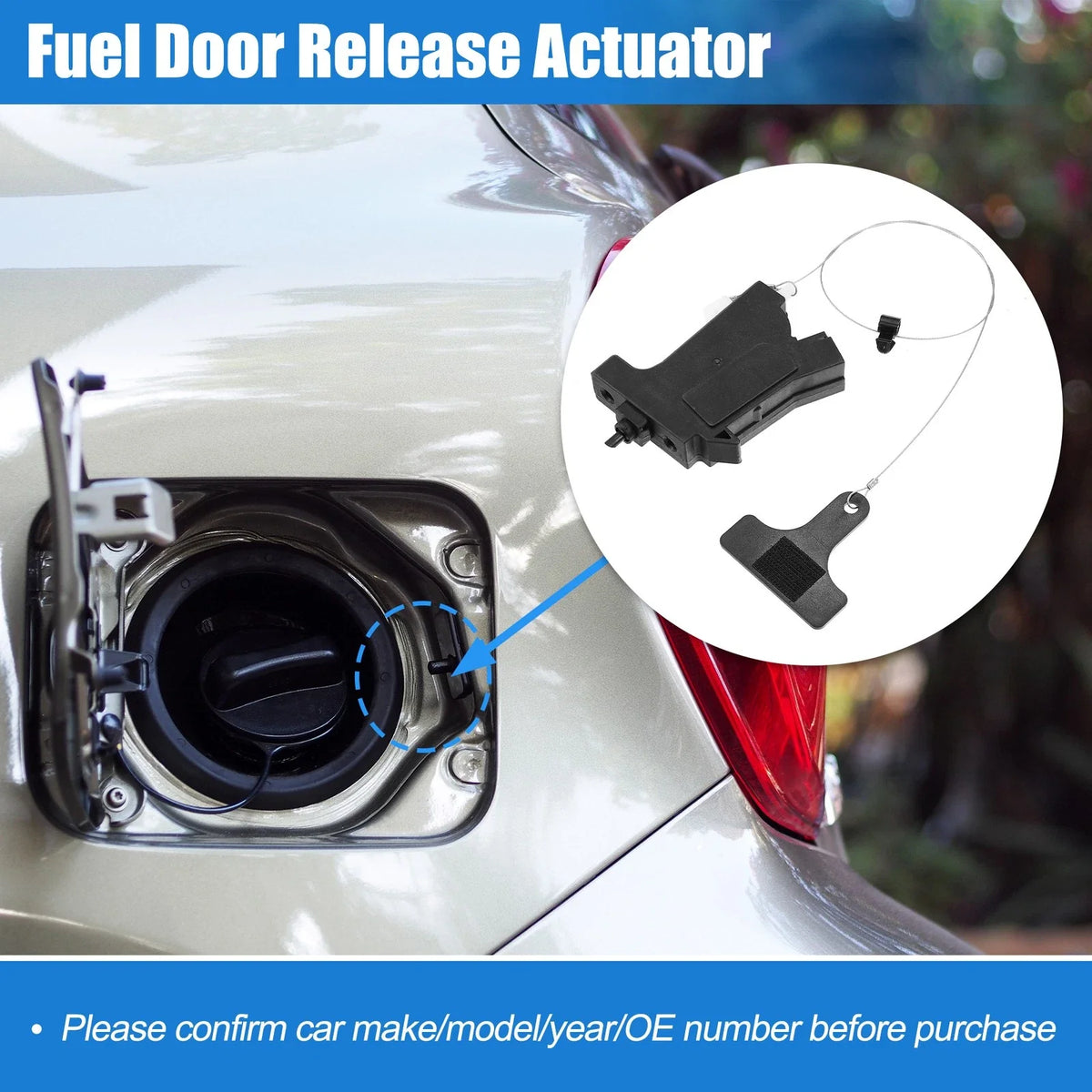 Fuel Filler Door Opener Actuator for Hyundai Santa Fe (2013–2018) 81590B8000