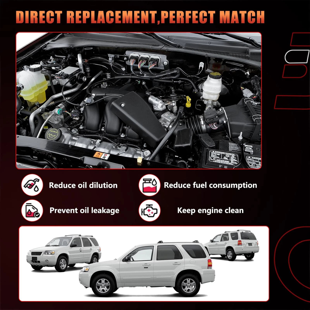 Engine Coolant Expansion Reservoir Tank for