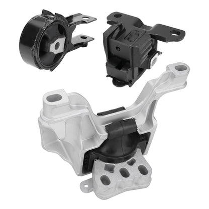 3X Engine Motor and Trans Mount Set for Scion iA, Mazda CX-3 (2016–2019) EM-20267-73446