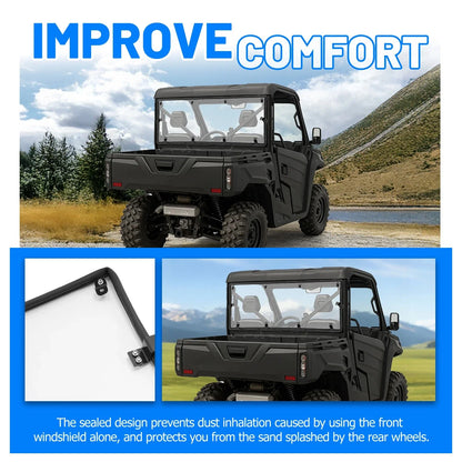 Clear Rear Windshield for CFMOTO UFORCE 1000, 1000XL (2019–2025)