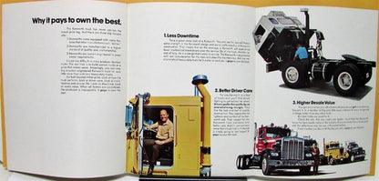 Set of 4 Kenworth Truck Sales Folder (1973)