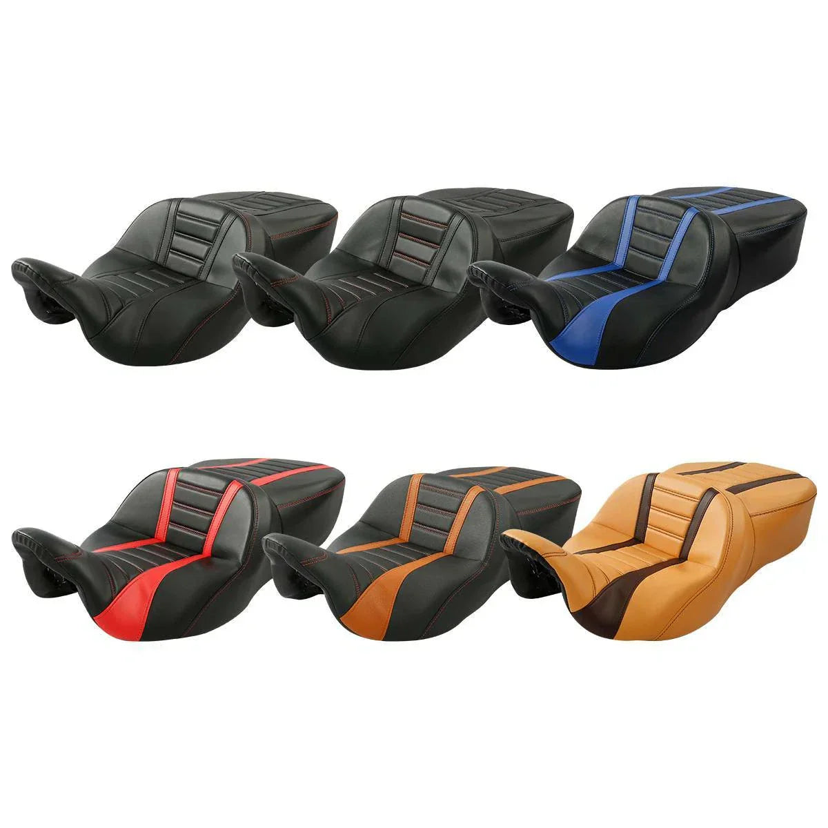 Rider Driver Passenger Seat 2-Up for Harley Touring CVO Tri Glide (2009-2023)